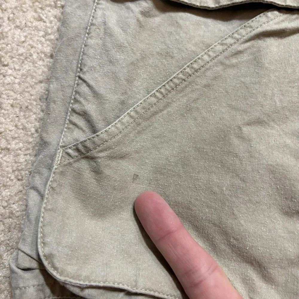Vtg Banana Republic Safari Vest Mens XL Gray Cotton Utility Outdoor Travel 80s